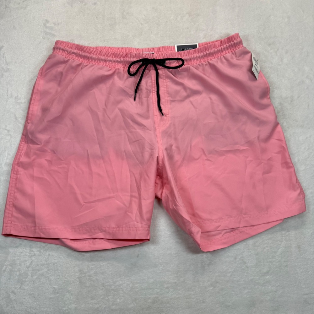 Club Room Swim Trunks Quick Dry 7"‎ Inseam Pink Sky XXL